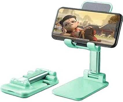 Smart Foldable Mobile Stand - Adjustable Desktop Holder for iPhone & Android