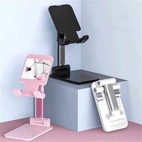 Smart Foldable Mobile Stand - Adjustable Desktop Holder for iPhone & Android