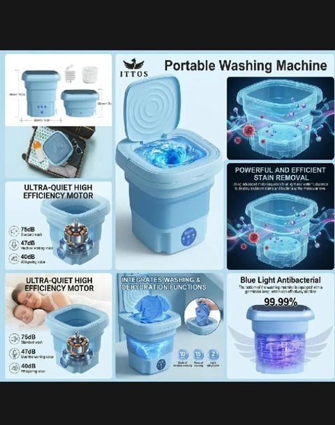 Portable Folding Washing Machine   Mini Washer For Travel